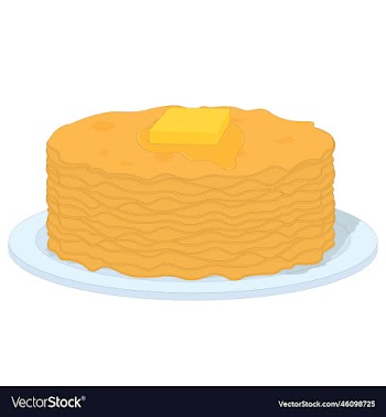 stack of tasty hot pancakes