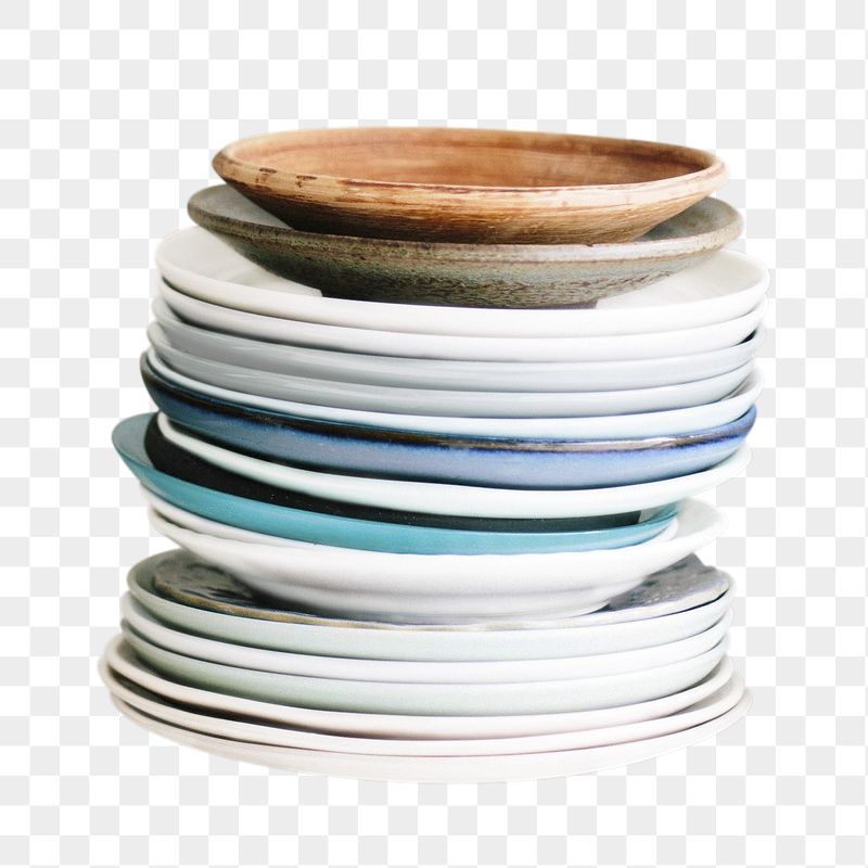 Stack plates png sticker, transparent | Free PNG - rawpixel
