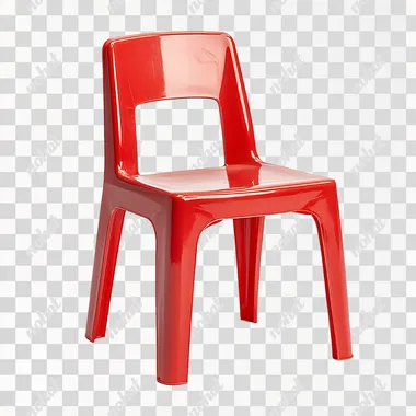 Stackable Red Plastic Stools for Kids and Spaces