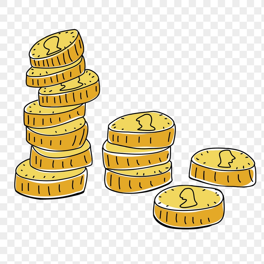 Stacked coins png sticker, finance | Free PNG - rawpixel