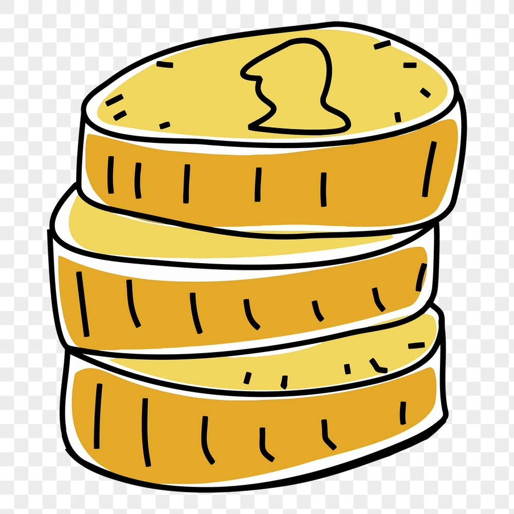 Stacked coins png sticker, finance | Free PNG - rawpixel