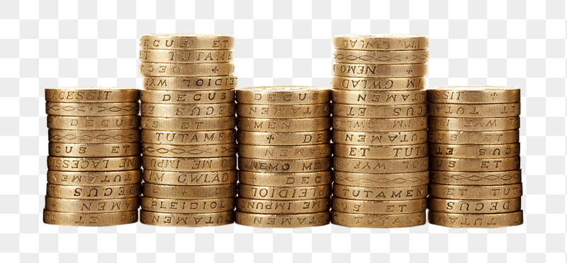 Stacked coins png sticker, transparent | Free PNG - rawpixel