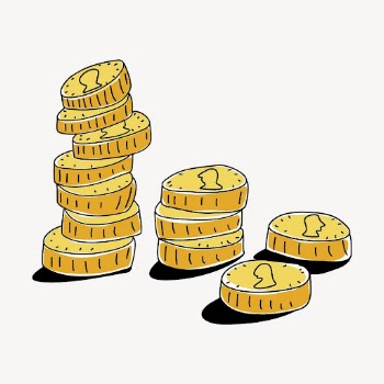 Stacked coins sticker, finance illustration | Free Vector - rawpixel