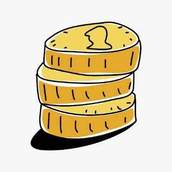 Stacked coins sticker, finance illustration | Free Vector - rawpixel