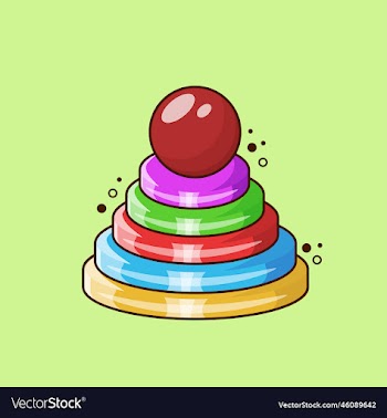 stacking pyramid rings toy