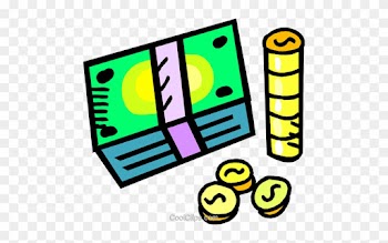 Stacks Of Money Royalty Free Vector Clip Art Illustration - Stacks Of Money Royalty Free Vector Clip Art Illustration