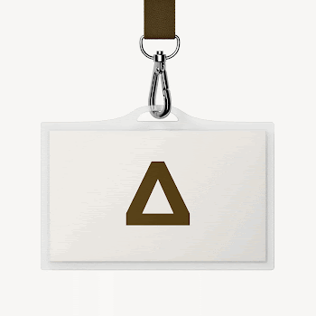 Staff card mockup, brown 3D | Free PSD Mockup - rawpixel