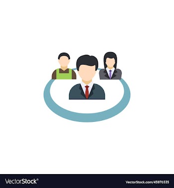 staff creative icon flat multicolored from human