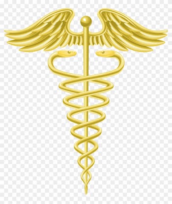 Staff Of Hermes Caduceus As A Symbol Of Medicine Caduceus - Medical Symbol Gold