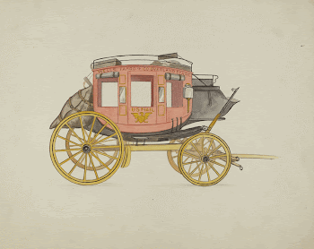 Stage-coach (1935&ndash;1942) by Rose Campbell-Gerke. | Free Photo - rawpixel