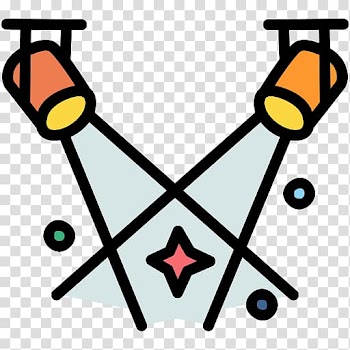 Stage lighting Computer Icons Spotlight , dancing lights transparent background PNG clipart