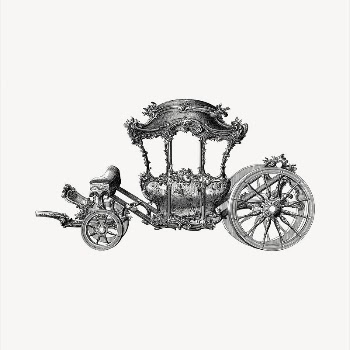 Stagecoach  clipart, vintage hand | Free Vector - rawpixel