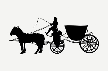 Stagecoach collage element, vintage illustration | Free PSD Illustration - rawpixel