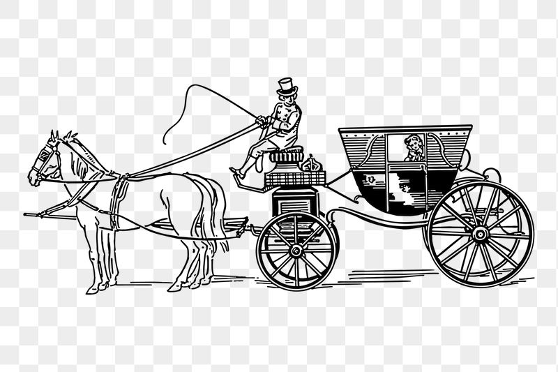 Stagecoach png sticker illustration, transparent | Free PNG - rawpixel