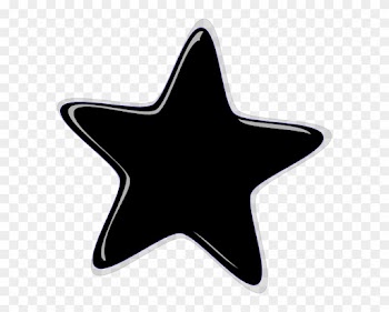 Staggering Black Star Clipart Clip Art At Clker Com - Black Cliparts