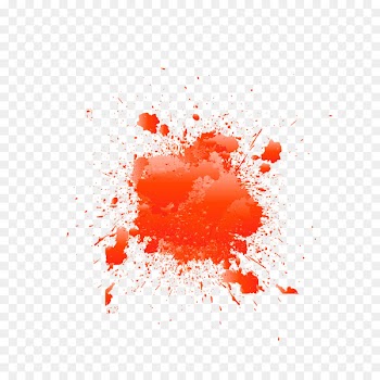 Stain Ink - Orange ink splash 