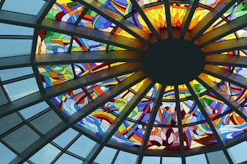 Stained Glass Ceiling during Daytime