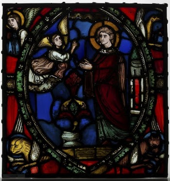 Stained glass fragment with an | Free Photo - rawpixel