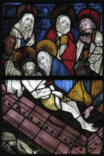 Stained Glass Panel with the Entombment | Free Photo - rawpixel