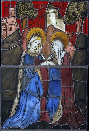 Stained Glass Panel with the Visitation | Free Photo - rawpixel