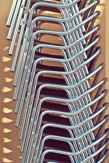 stainless steel armchair