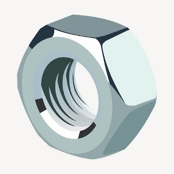 Stainless steel nut clipart, object | Free PSD - rawpixel