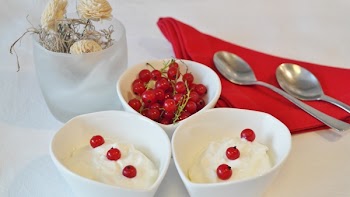 Stainless Steel Spoon on Red Table Napkin