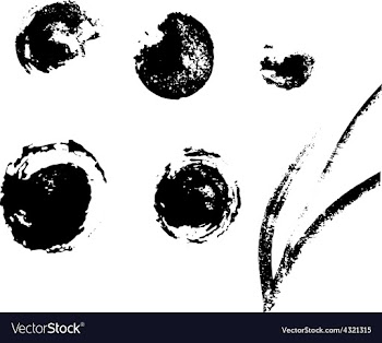 Stains left ink Blots for your design vector image