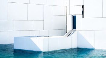 staircase into a pool