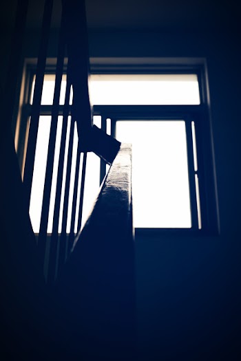 Staircase Railing Near Window