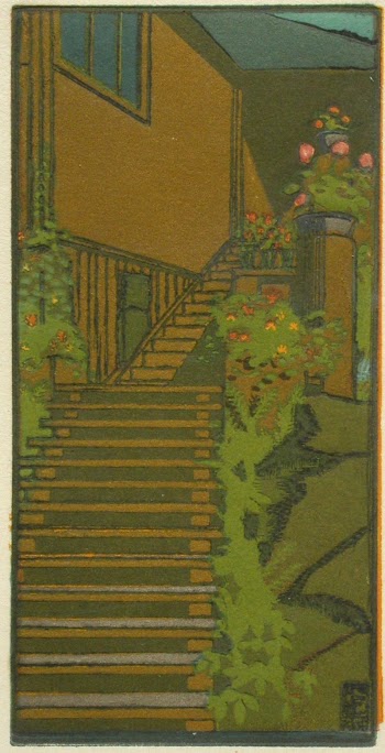Stairs, an architectural study, 1909, | Free Photo - rawpixel