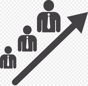 Stairs Business Teamwork - Up arrow ladder 