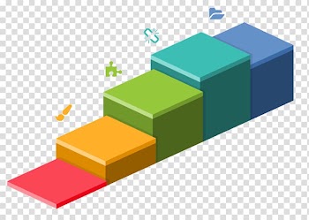 Stairs Chart Infographic Template, Color ladder transparent background PNG clipart