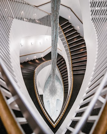 Stairs Inside Well Lighted Building