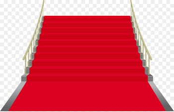 Stairs Stair carpet Clip art - Stairs covered with red carpet 