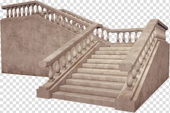 Stairs , Vintage stone building stairs transparent background PNG clipart