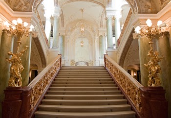 stairway. An interior of opera theatre. Odessa, Ukraine