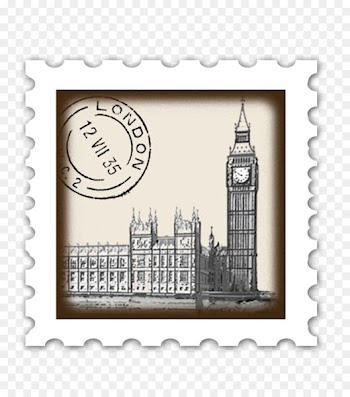 Stamp Place London Postage Stamps Mail Rubber stamp - london 