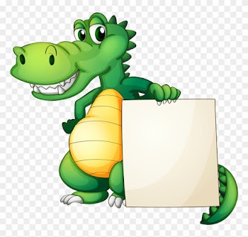 Stamps - Crocodile Page Border