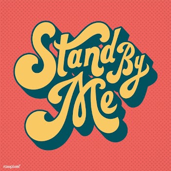 Stand by me typography style illustration | Free stock vector - 472673
