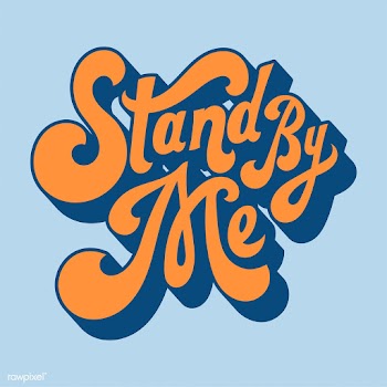 Stand by me typography style illustration | Free stock vector - 472685