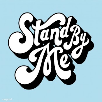 Stand by me typography style illustration | Free stock vector - 472710