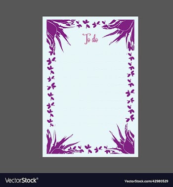 standard notepad design