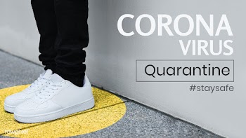 Standing alone for social distancing during coronavirus pandemic | Free  psd mockup - 2308157