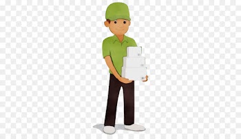 standing cartoon job construction worker headgear