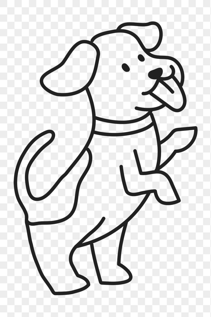 Standing dog png sticker, pet, | Free PNG Illustration - rawpixel