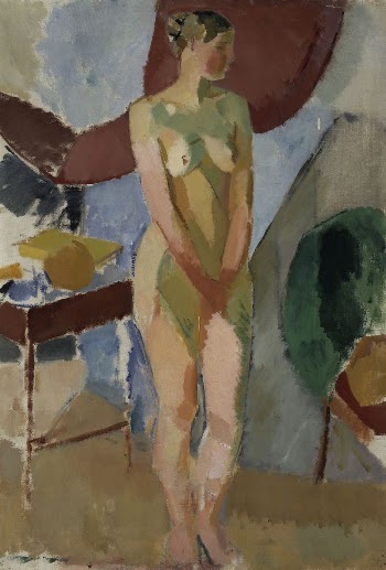 Standing female nude, 1918 - | Free Photo - rawpixel