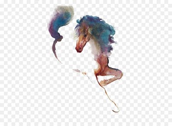 Standing Horse The Art of Painting Watercolor painting Pony - horse 