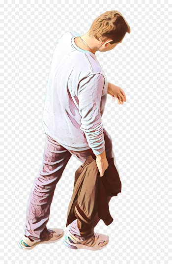 standing joint shoulder t-shirt footwear