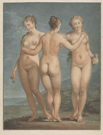 Standing Naked women. The Three | Free Photo - rawpixel